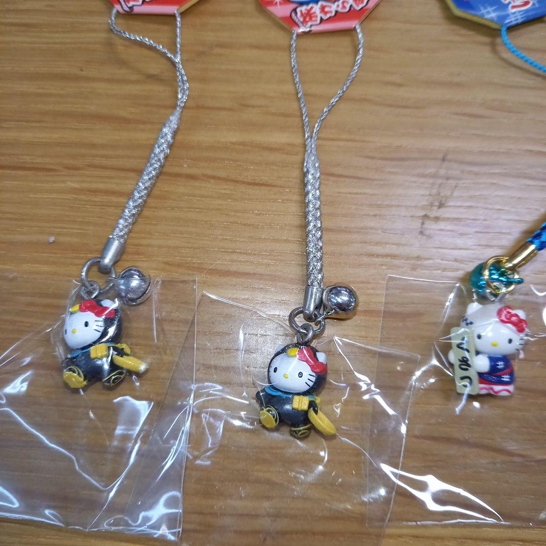 キティちゃん　ストラップ　キーホルダー　根付け　9点