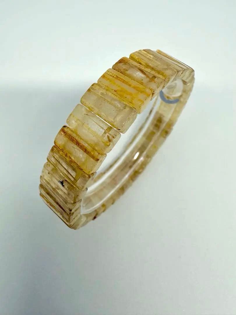 天然石　タイチンルチル　バングル