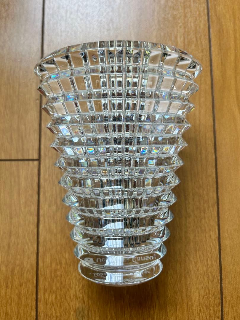 Baccarat クリスタル花瓶 【社名印字有】