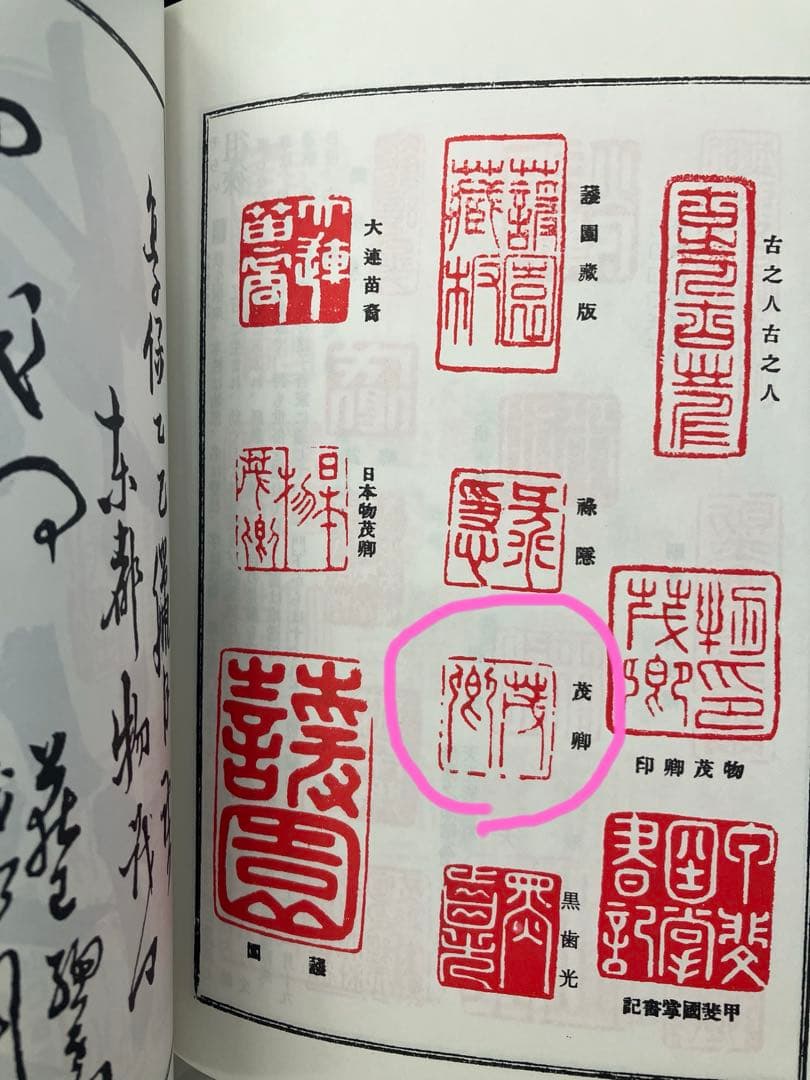 荻生徂徠「茂卿」【画賛／花鳥】紙本　掛軸