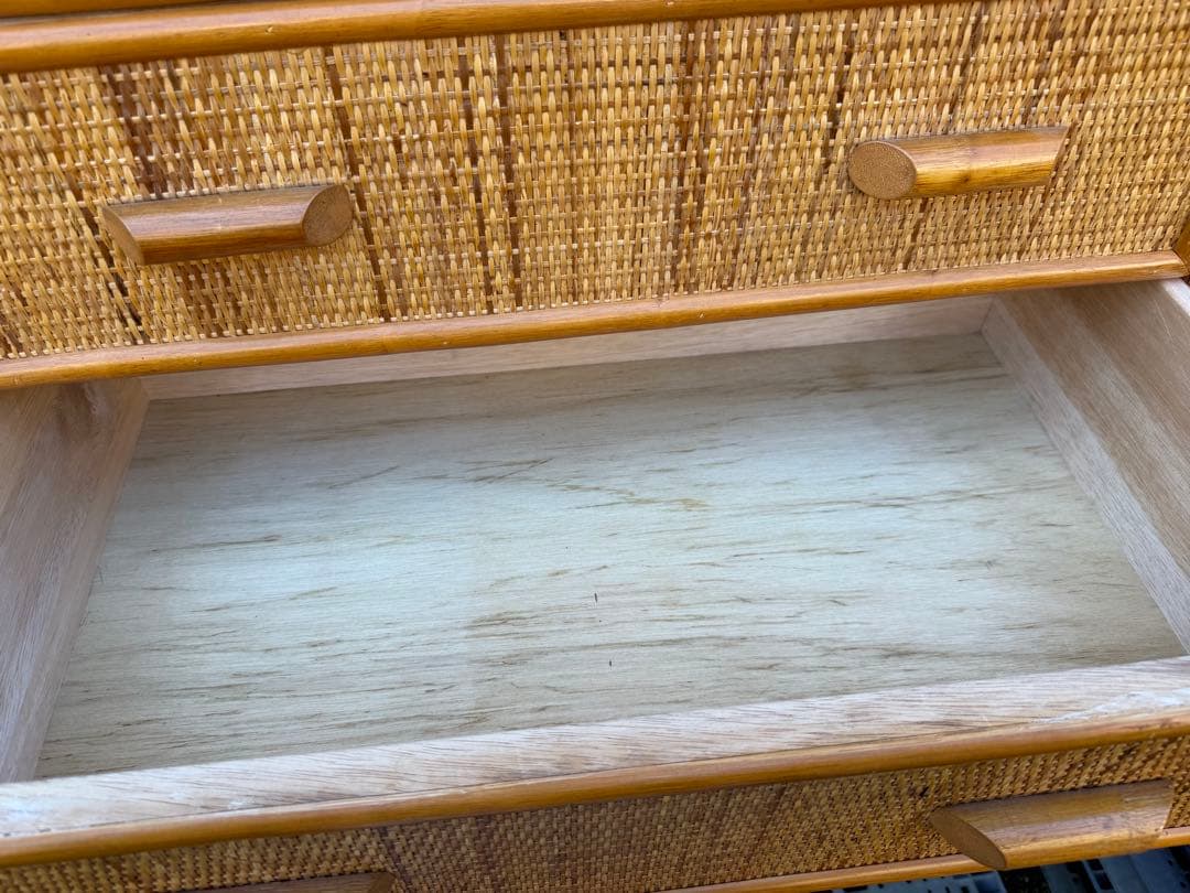 【送料込み】ラタン　チェスト　洋服箪笥　籐