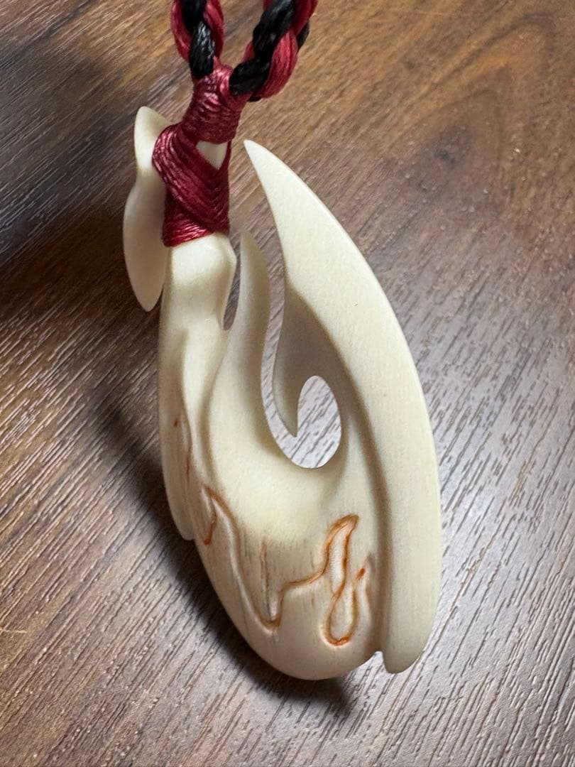 ボーンカービングネックレス(sw99)Mサイズ マッコウ新作デザイン