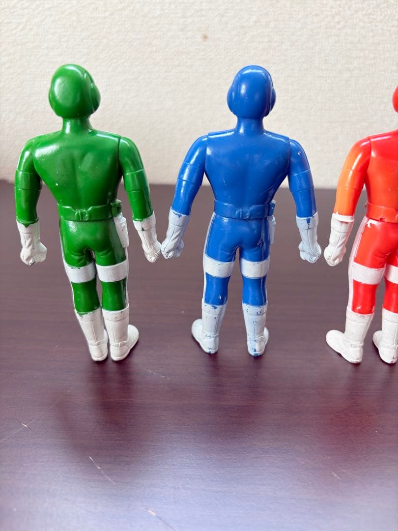 ヤ*読様 S338 超電子バイオマン　ソフビ5体セット　１９８４年バンダイ