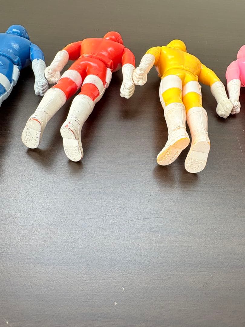 ヤ*読様 S338 超電子バイオマン　ソフビ5体セット　１９８４年バンダイ