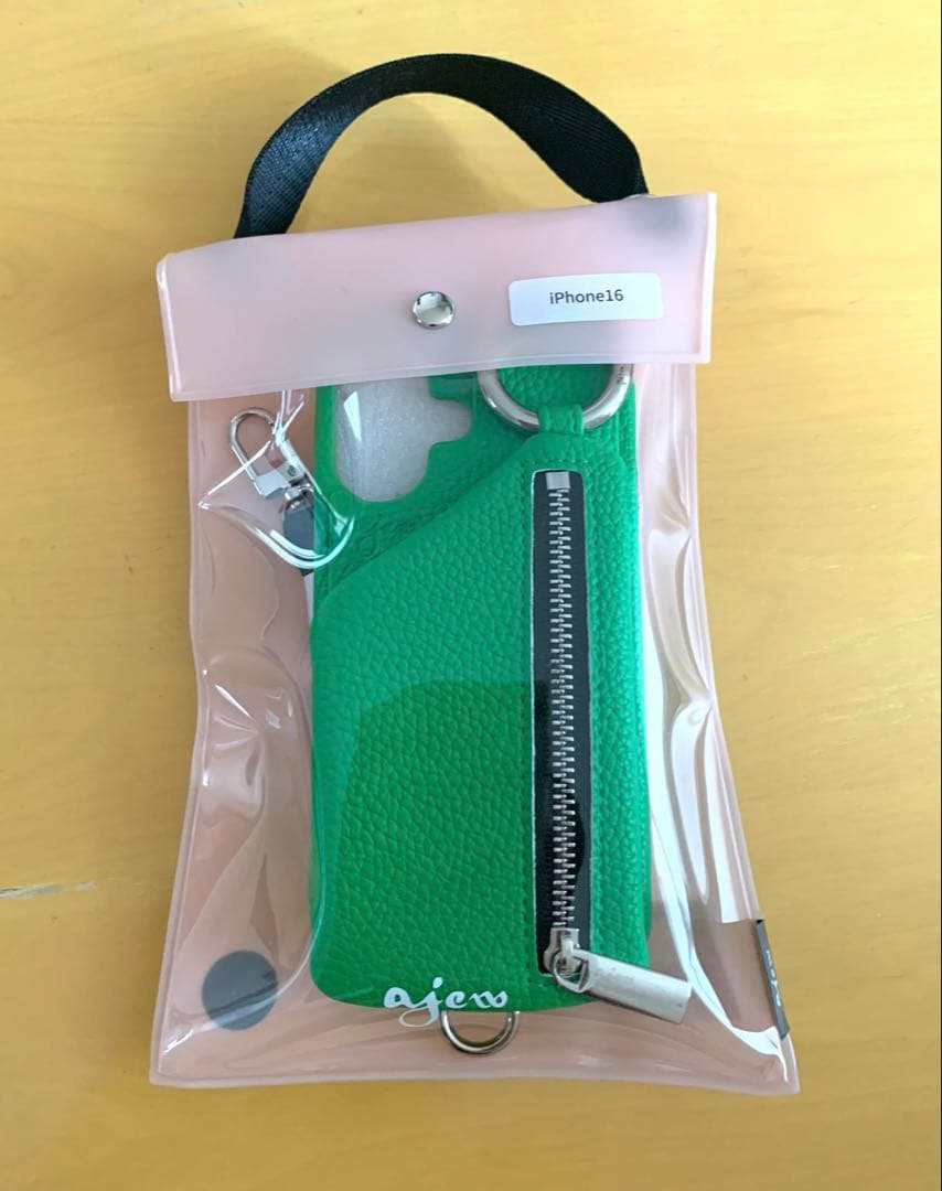 エジュー ajew cadenas zipphone case shoulder