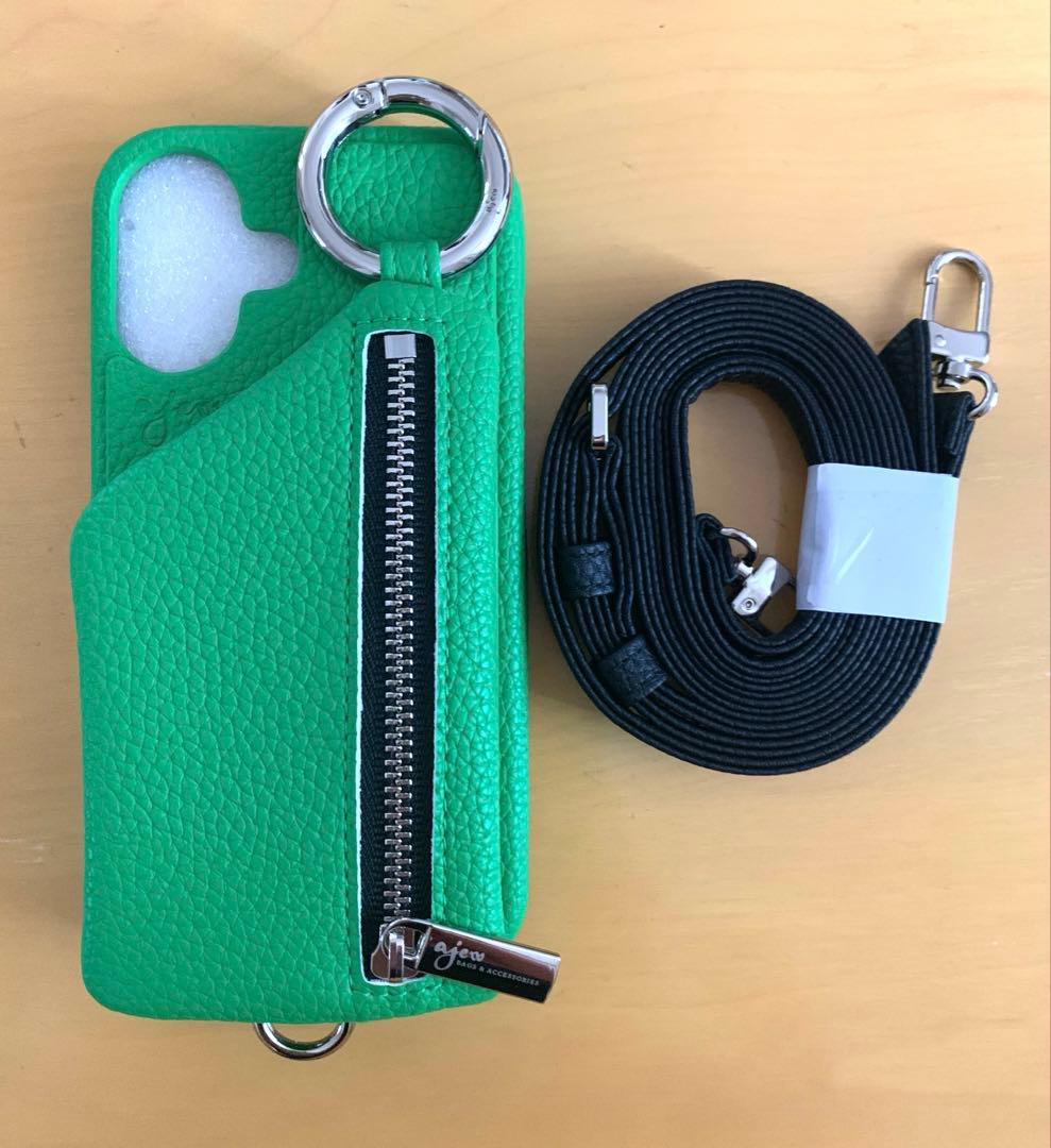 エジュー ajew cadenas zipphone case shoulder