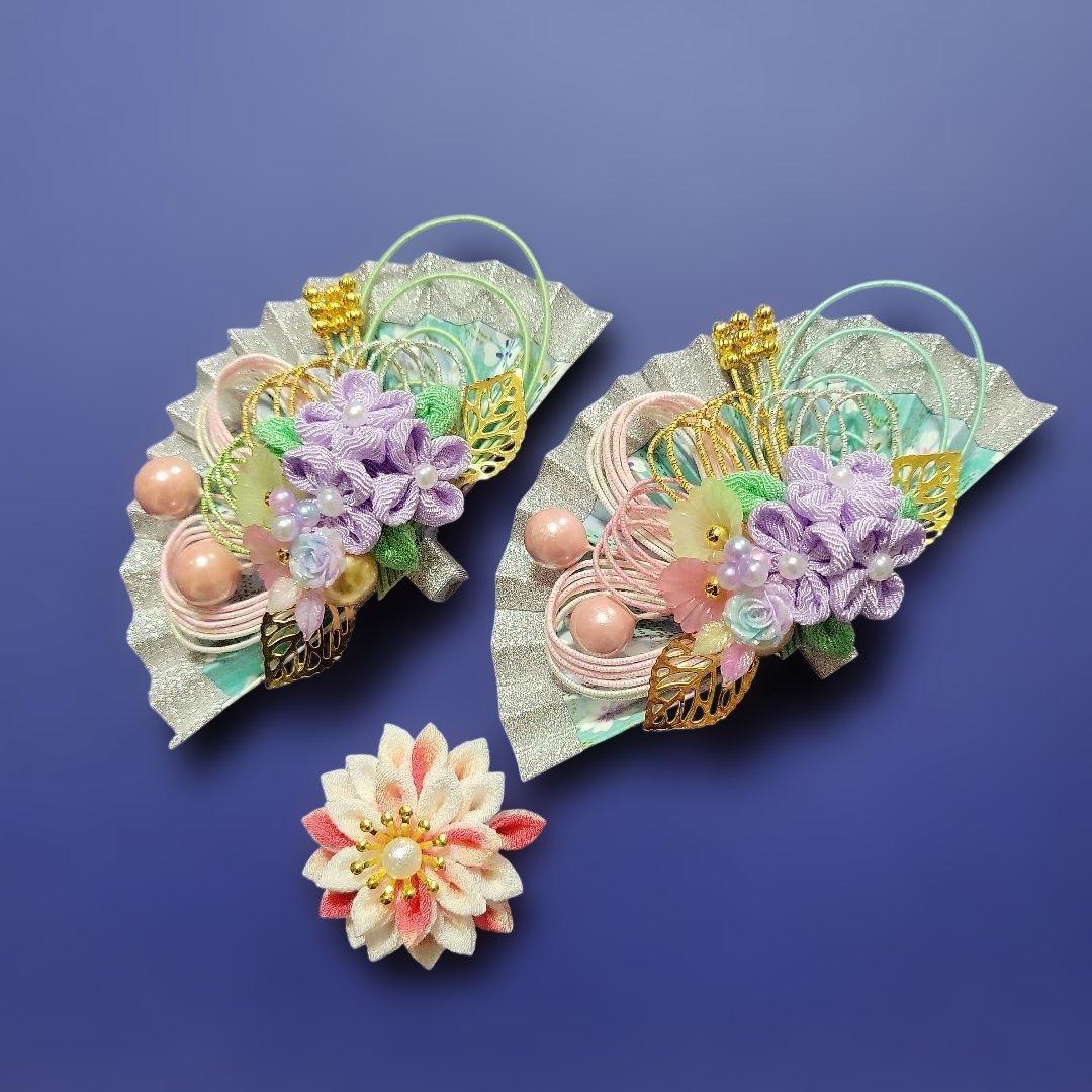 Sachi Funa《水引素材》友禅和紙使用扇子
