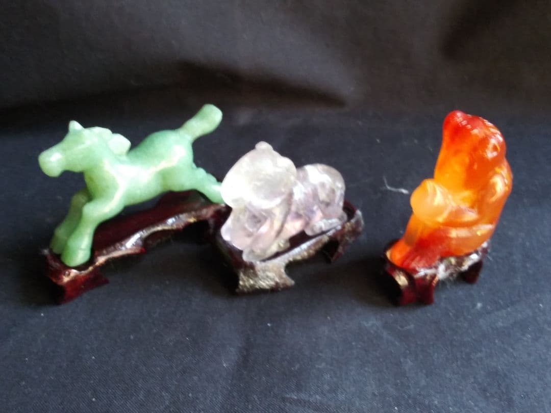 玉製十二支　中国工芸品　置物　NO.839