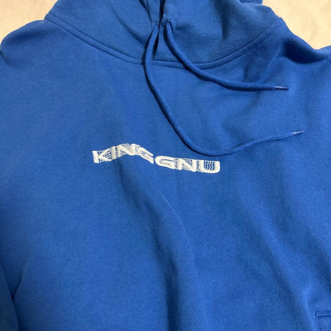 King Gnu フーディ ブルー Mサイズ KG IS DEAD HOODIE