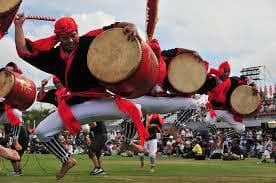 ☆限定未使用(送料無料)15.980円　エイサー小太鼓24cm 3mのサージ付き