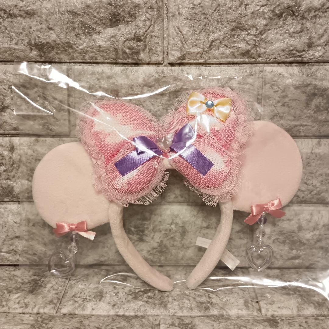 ディズニー ミニー カチューシャ ピンク リボン イヤリング