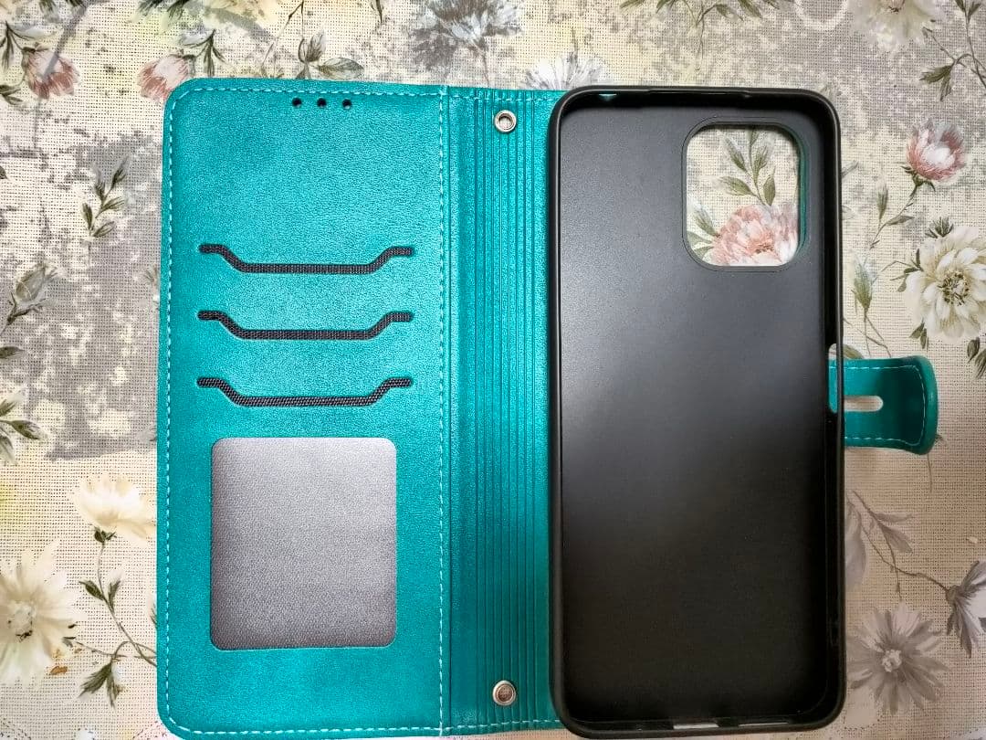 Redmi 12 5G スマートフォン 本体 ライトブルー 手帳型ケース付き