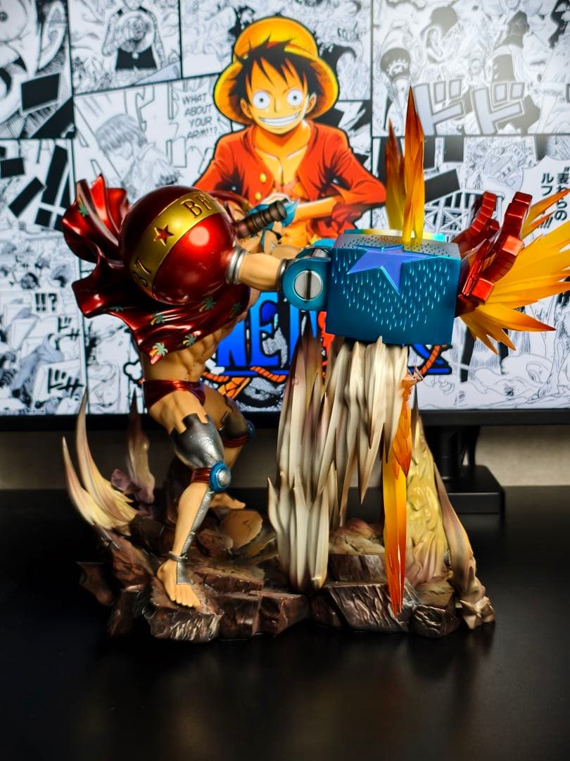 ONE PIECE フランキー フィギュア 樹脂製 実物写真　自宅即日発送