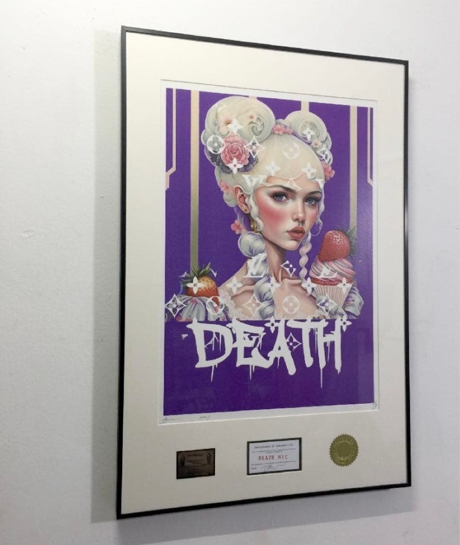 DEATH NYC 額付き 世界限定100枚 アートポスター