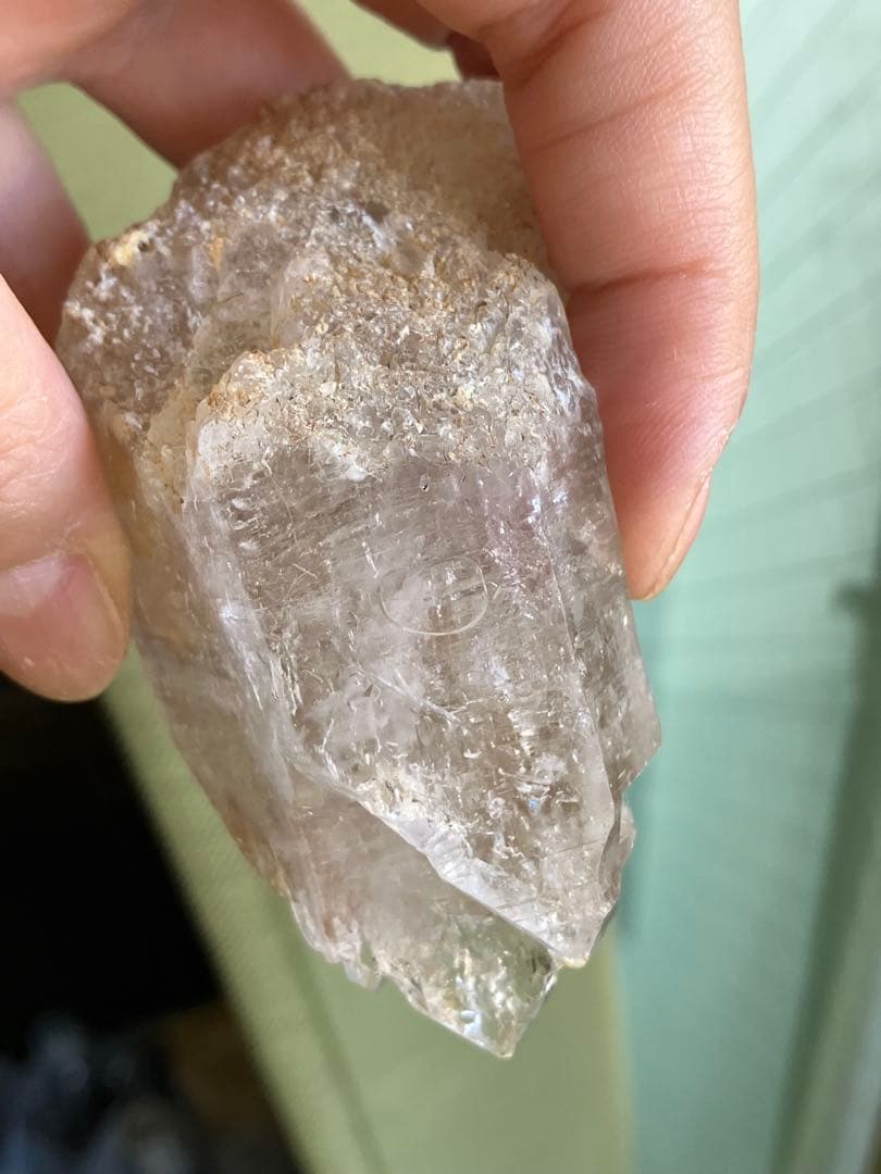 152g特大サイズ❗️大きくはっきり移動域広✨ヒマラヤエレスチャル水入り水晶原石