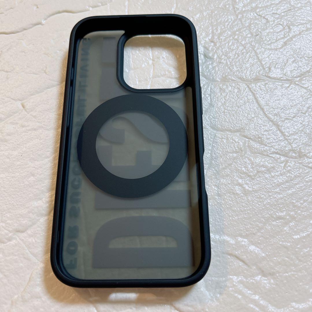 DIESEL iPhone16Proケース Magsafe対応リング付き　黒