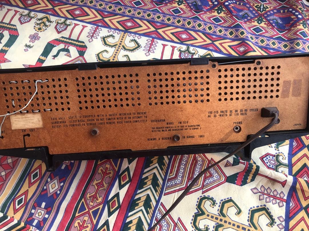 3バンド ラジオ FM-820 Onkyo 美品