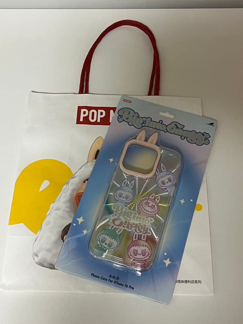 【正規品】LABUBU iPhone16Proスマホケース ラブブ　紙袋付き