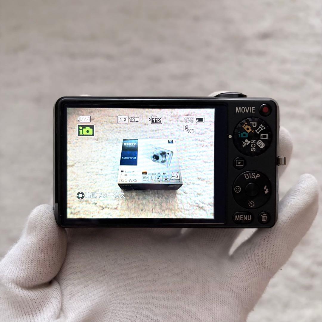 美品【動作確認済】SONY ソニー Cyber-shot DSC-WX5 黒