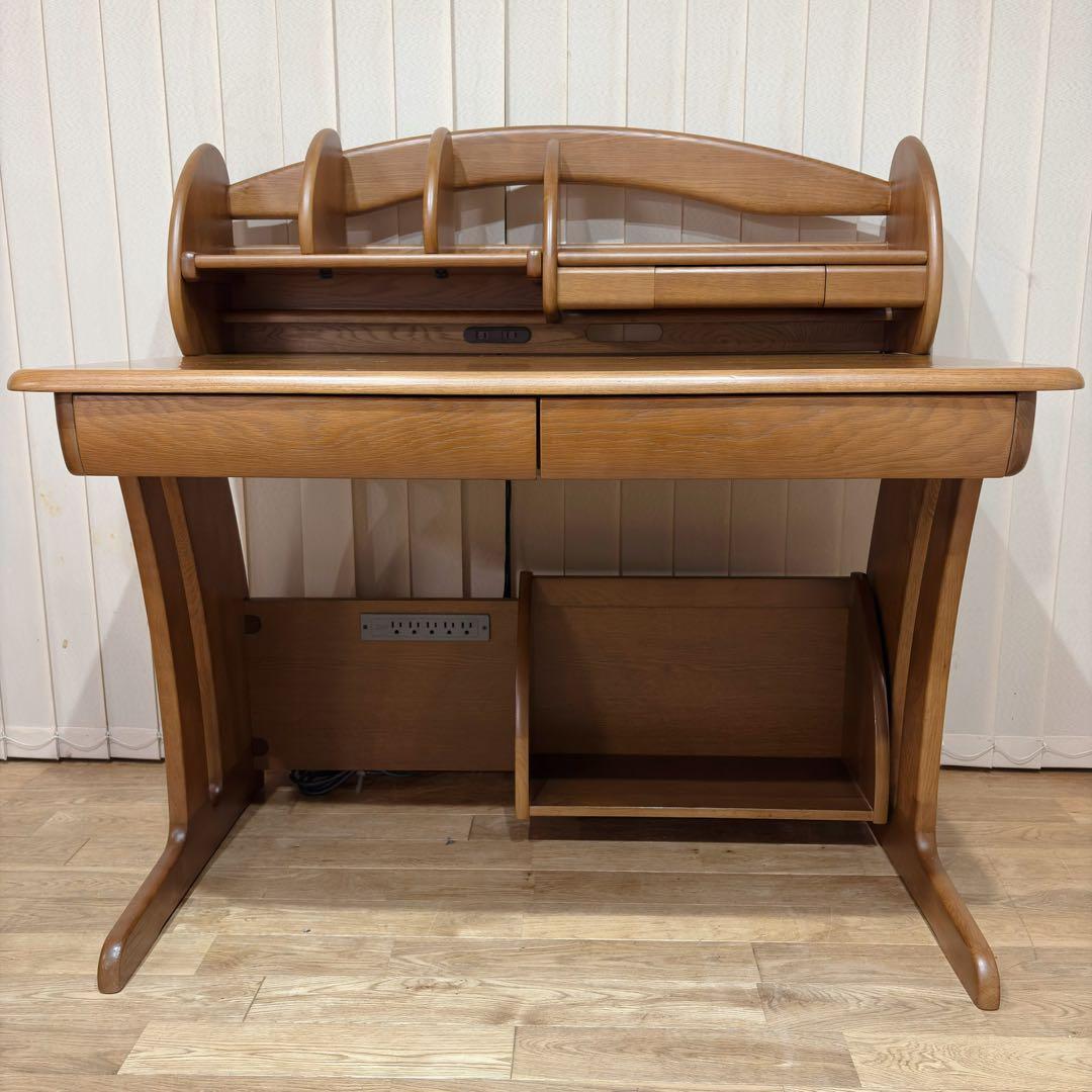 高級 maruni マルニ木工 学習机 セット デスク 勉強机 天然木 チェア