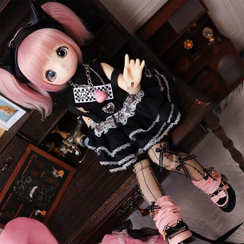 H05 BJD 1/4 ドール 衣装 スカート 5点セット ハンドメイド
