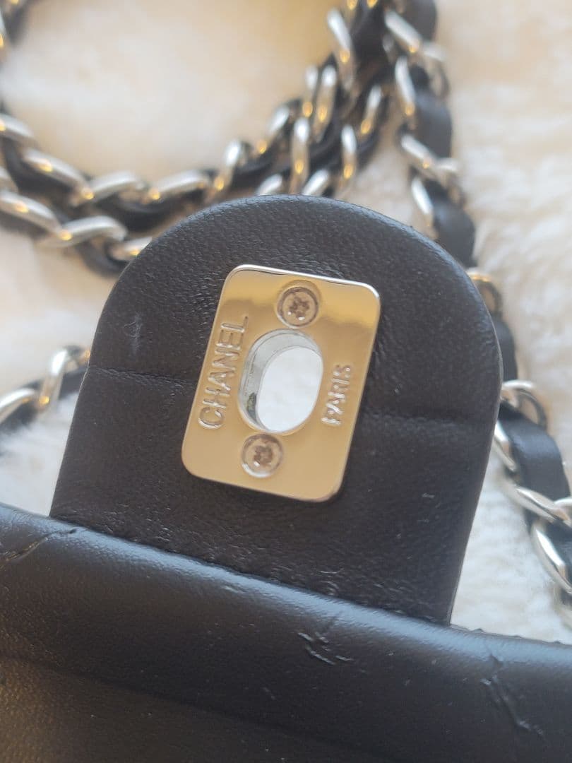 ノベルティ CHANEL ブラック ショルダーバッグ キルティング マトラッセ