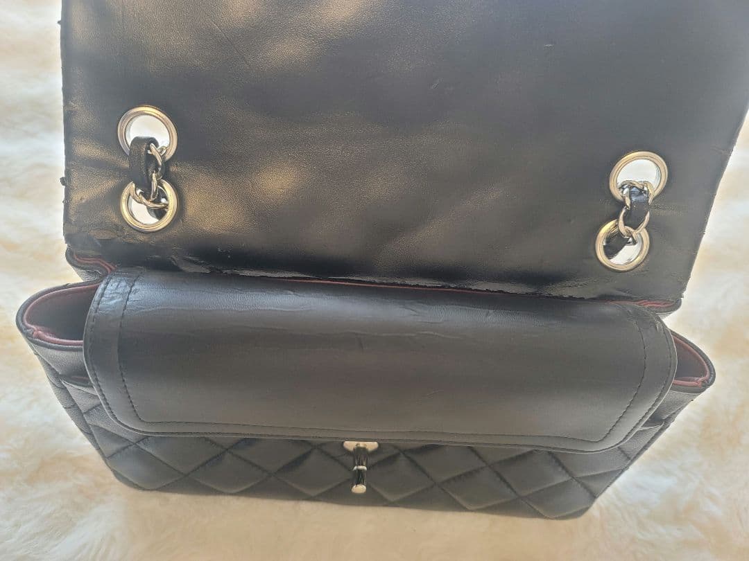 ノベルティ CHANEL ブラック ショルダーバッグ キルティング マトラッセ