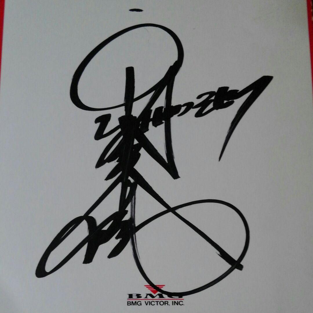 西城秀樹　直筆サイン色紙　美品