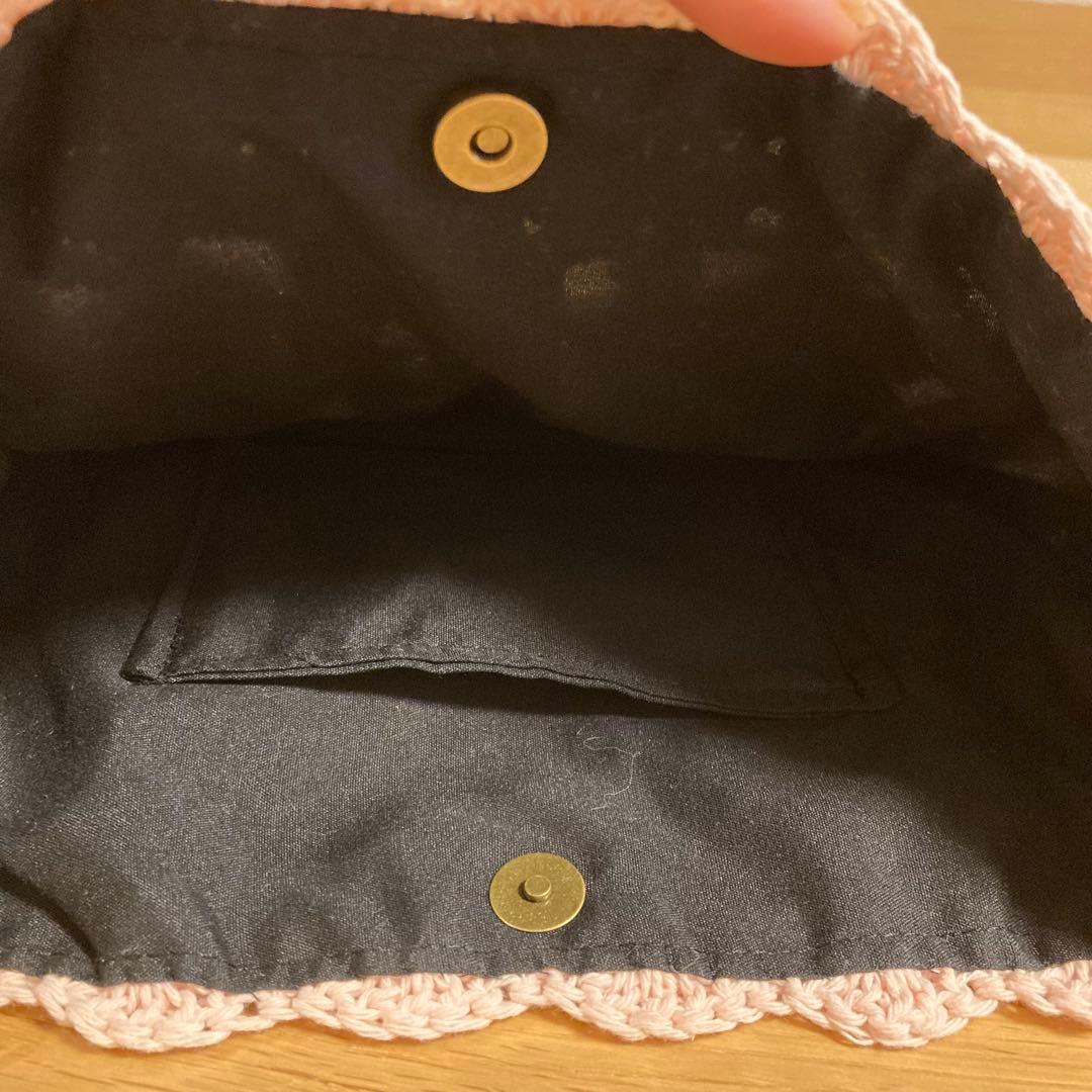 〈user_c7d7d101〉3点 黒 ピンクバラモチーフトートバッグ