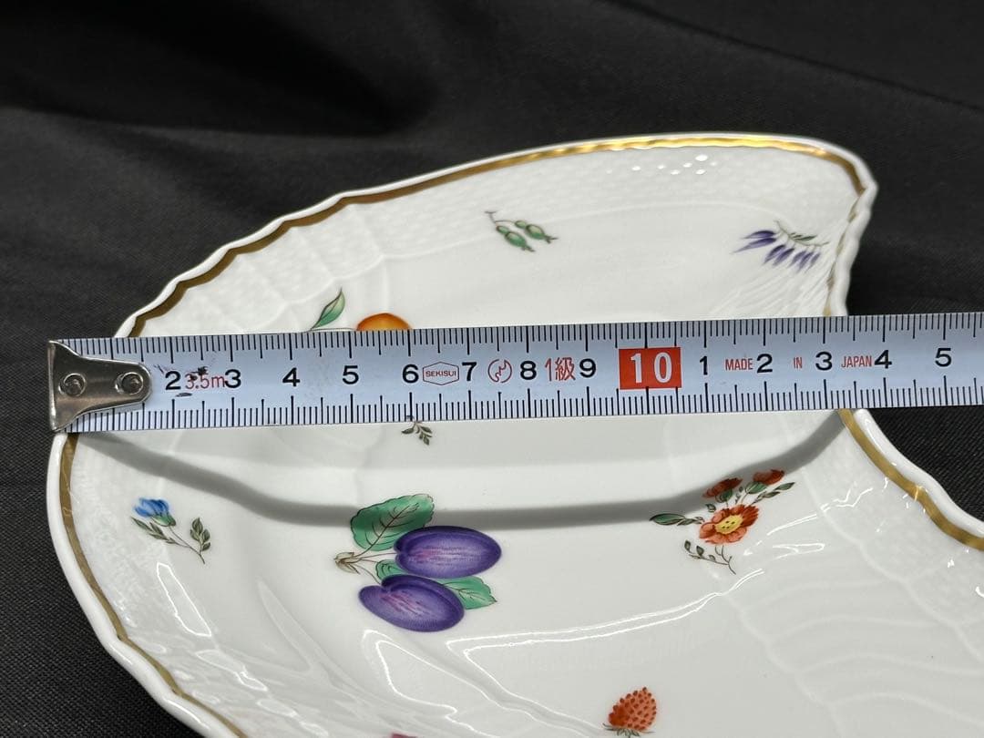 【USED】Richard Ginori イタリアンフルーツ　クレセント　皿