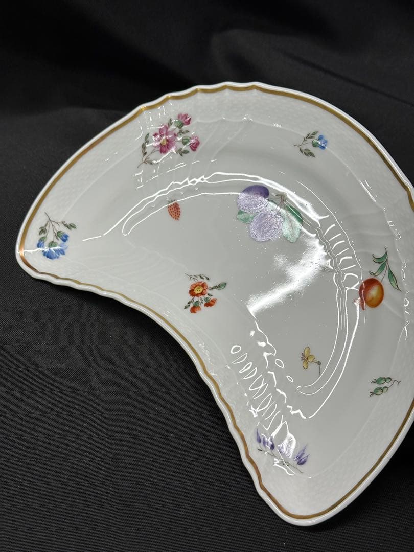 【USED】Richard Ginori イタリアンフルーツ　クレセント　皿