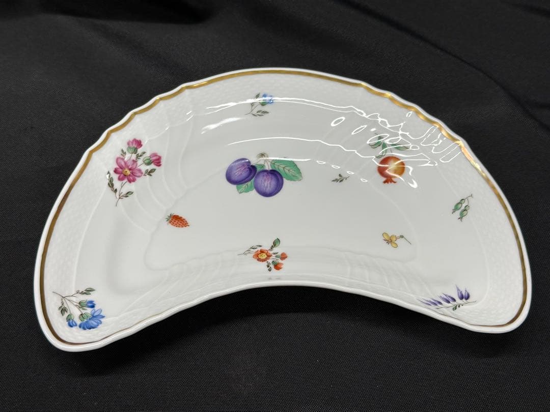 【USED】Richard Ginori イタリアンフルーツ　クレセント　皿