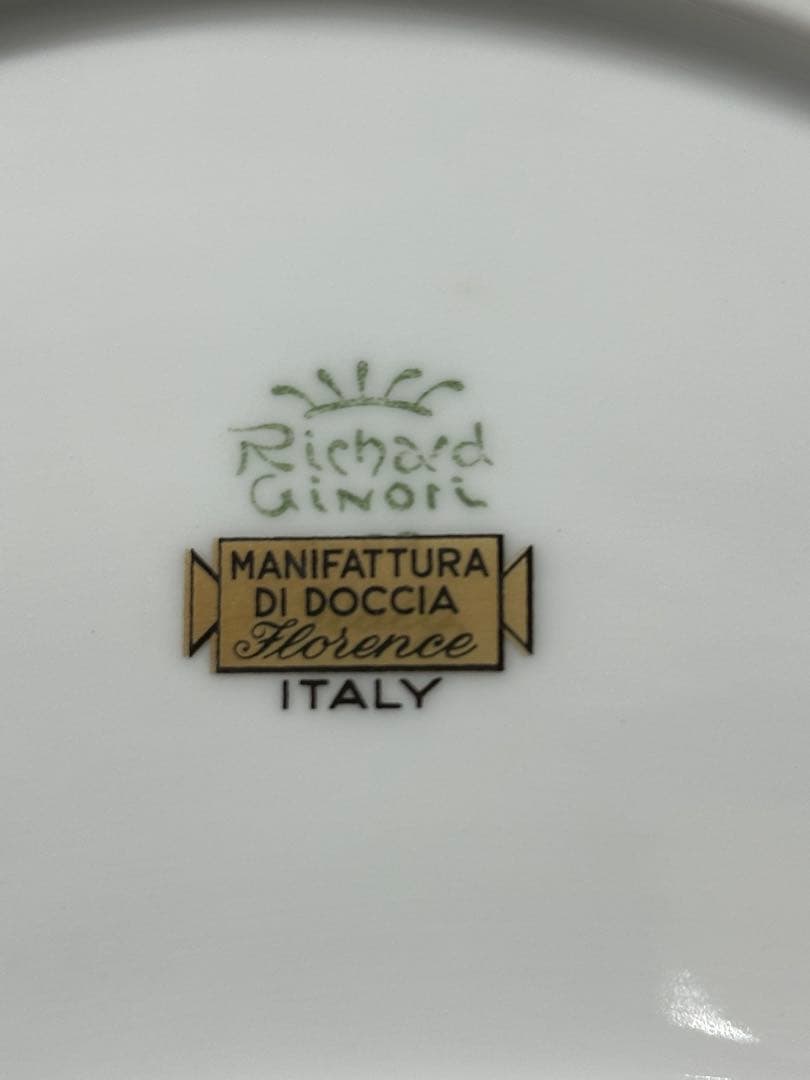 【USED】Richard Ginori イタリアンフルーツ　クレセント　皿