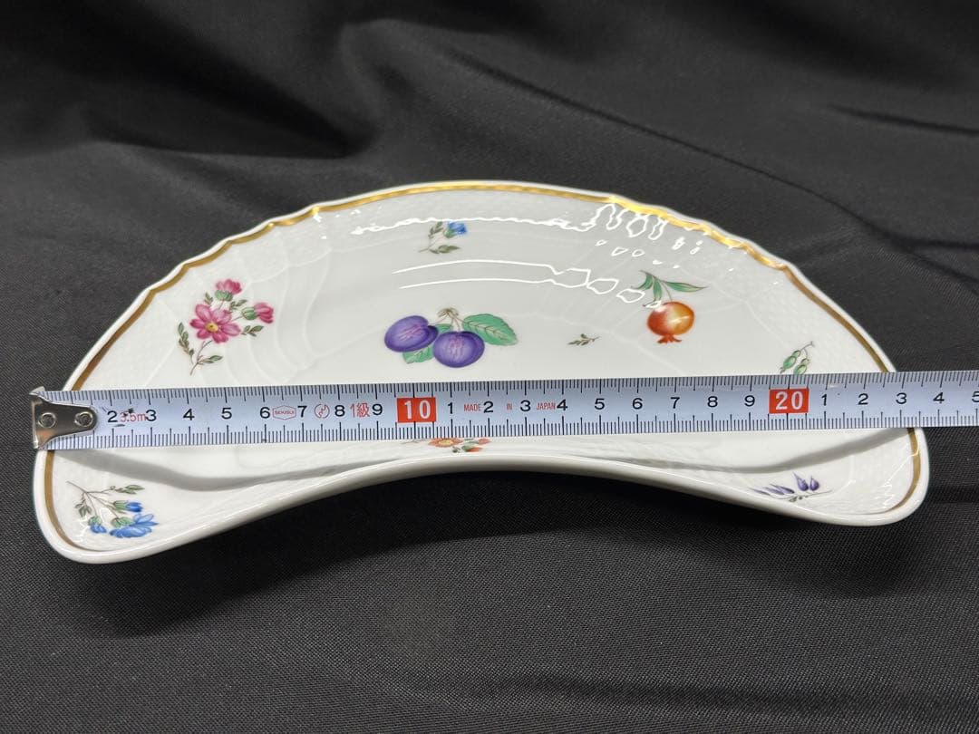 【USED】Richard Ginori イタリアンフルーツ　クレセント　皿