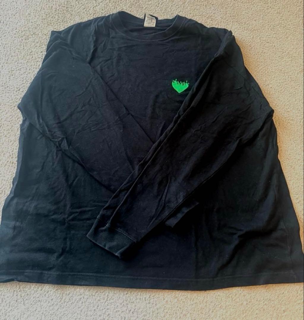 藤井風　燃えよ　ロンT Mサイズ Black 黒　MO-EH-YO