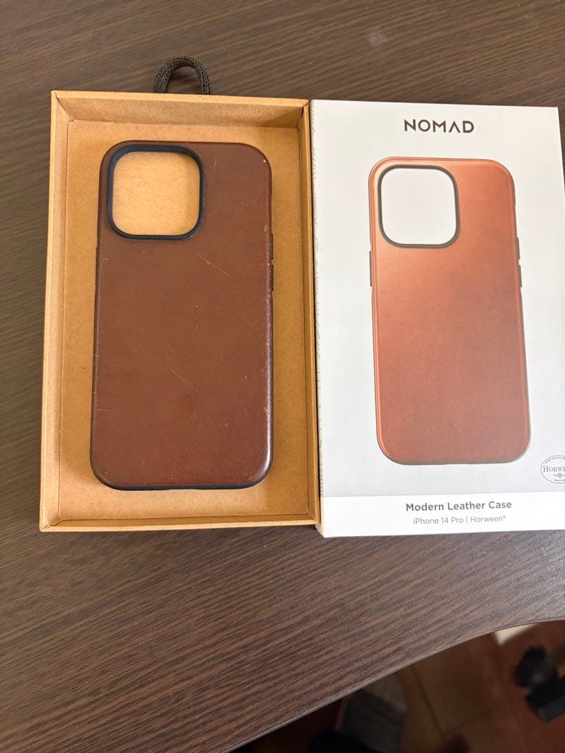 iPhoneアクセサリー NOMAD MODERN CASE iPhone 14 PRO BROWN