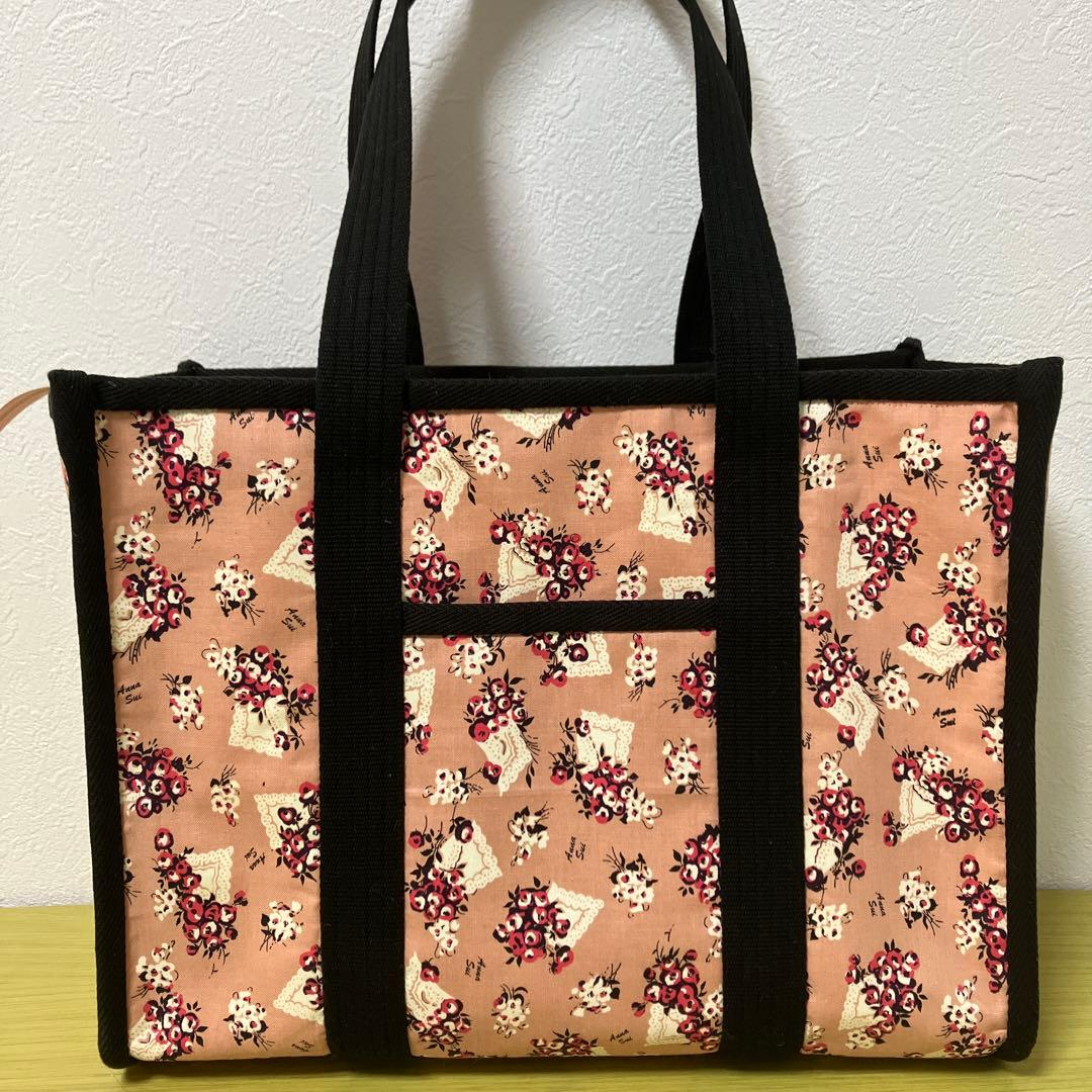 アナスイ　パイピング　トートバック　A4サイズ　横33×縦26×マチ15㎝