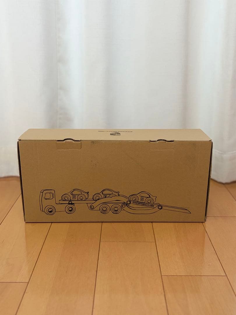ポルシェ 木製おもちゃトラック セット