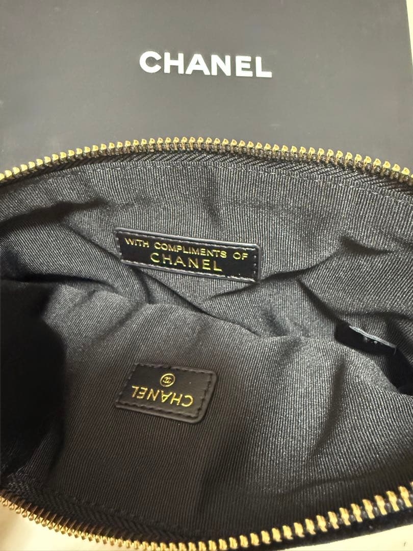 即日発送 新品未使用 シャネル メイクアップバッグ ポーチ ベルベット　財布