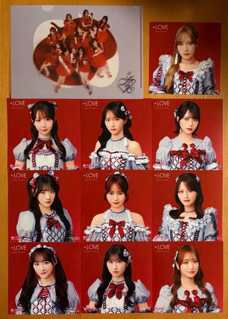 ＝LOVE イコラブ 劇薬中毒 HMV クリアファイル ジャケットカード コンプ