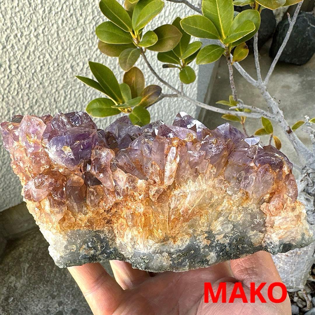 M1918☆アメジストクラスター1.4Kg☆ブラジル産☆天然石☆N60205-B