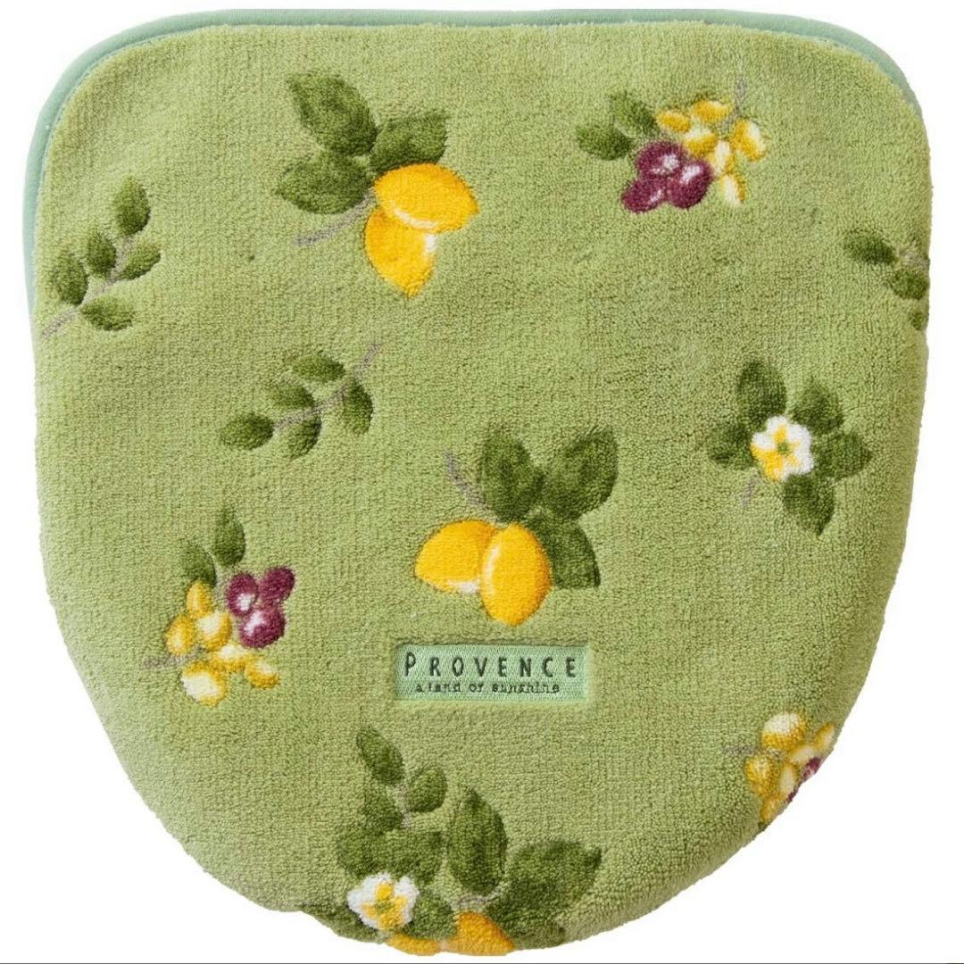 トイレマット ４点セット グリーン 日本製 花柄 普通サイズマット 北欧