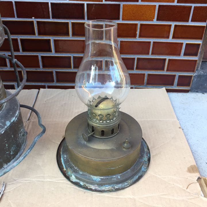 日本船燈株式会社 船舶燈 日本船燈 紅燈油用日船式 第3号  レトロ