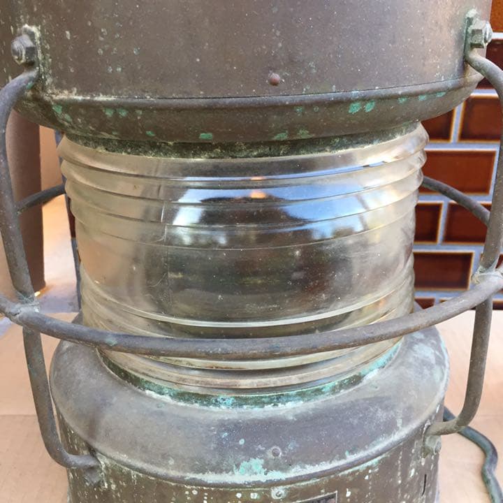 日本船燈株式会社 船舶燈 日本船燈 紅燈油用日船式 第3号  レトロ