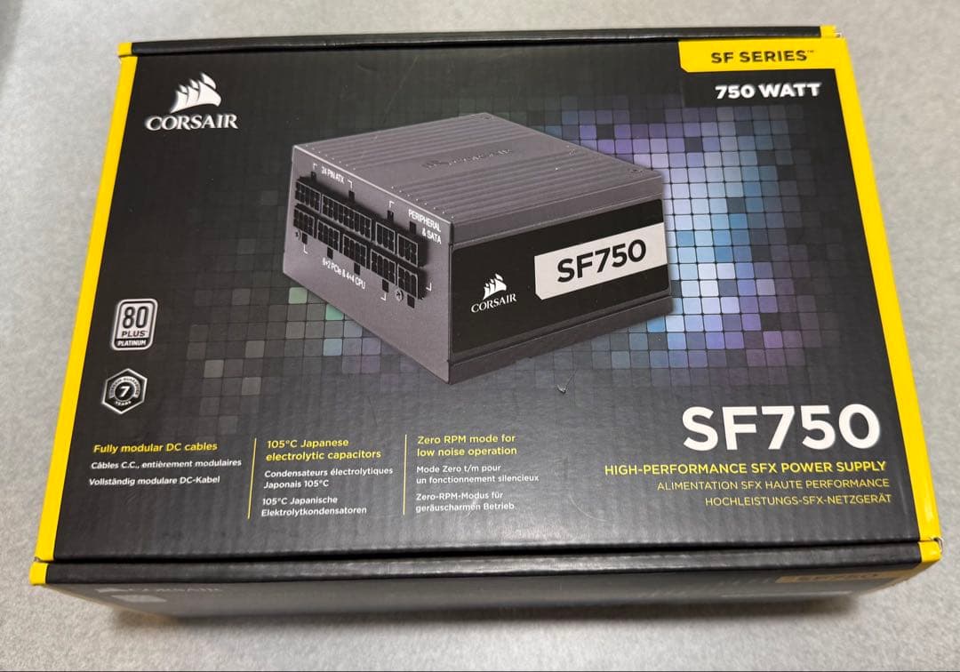 CORSAIR SF750 SFX電源 750W グラフィックカードケーブル無し