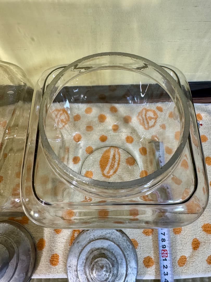 明治 大正期 駄菓子屋ガラスジャー2点