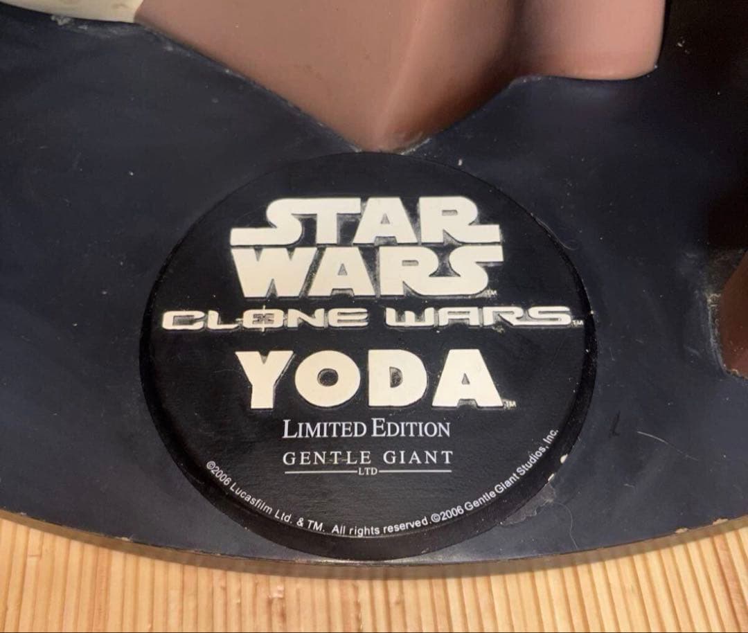 ヨーダ等身大　ジェントルジャイアント　スターウォーズ　1/1 限定1000体